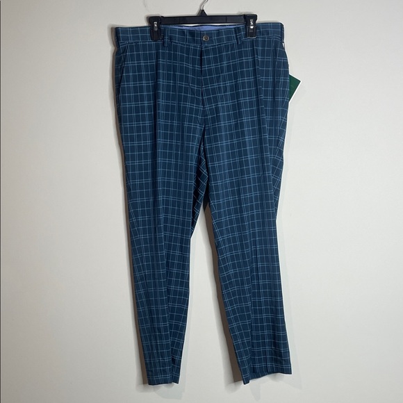 Brooks Brothers | Men’s Navy Checkered Dress Pants Size 38/30 NWT - Picture 1 of 7